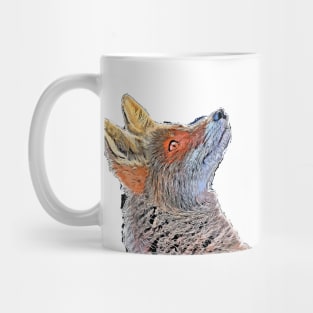 Fox cartoon art #fox Mug